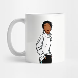 Girl in a white top Mug